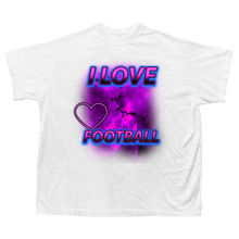 Load image into Gallery viewer, CUSTOM I LOVE FOOTBALL SHIRT