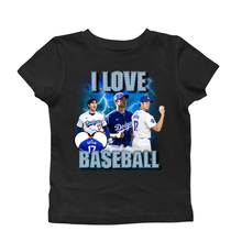 Load image into Gallery viewer, I LOVE BASEBALL BABY TEE
