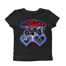 Load image into Gallery viewer, I LOVE CLOWNS BABY TEE
