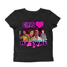 Load image into Gallery viewer, GIRLS LOVE MY SWAG BABY TEE
